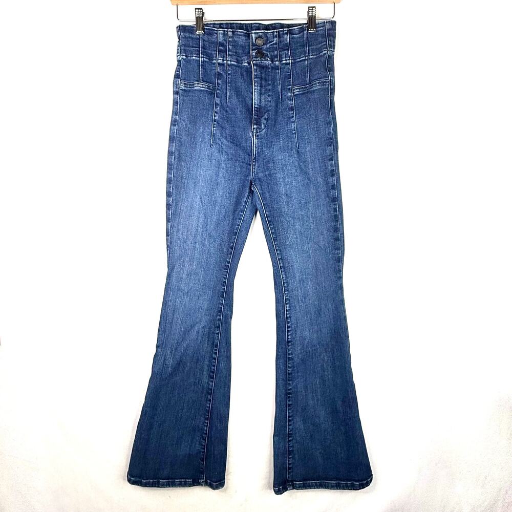 We The Free High Waisted Flare Stretch Jeans Size 29